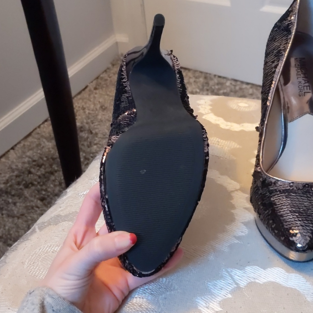 Micheal kors high heels sequin stunning size 8 - Picture 4 of 5